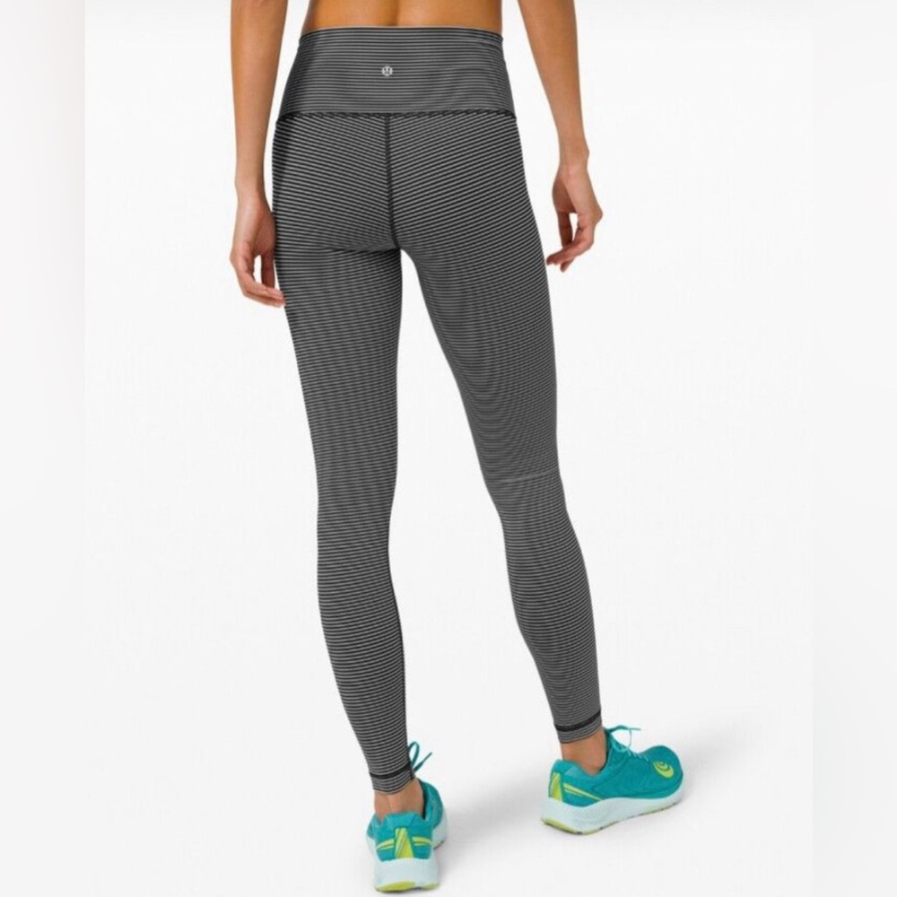 lululemon athletica Charcoal and Black Patterned Leggings
